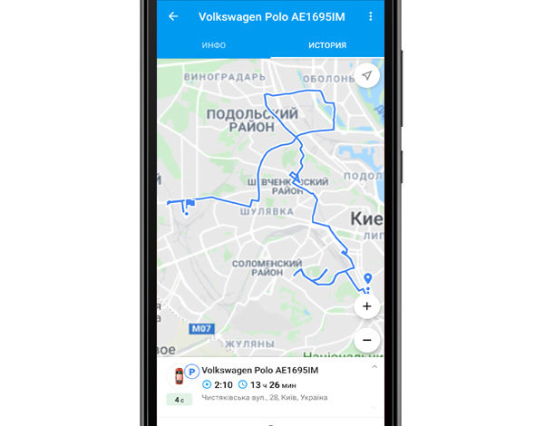 Трекинг с мобильного телефона