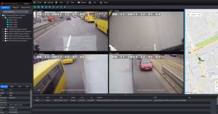 видео мониторинг на транспорте